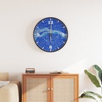 NeXtime nx-7356 wandklok nxt apollo dia 30cm kunststof blauw