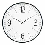 Thompson - wandklok - zwart en wit - plastic en glas - 51 cm