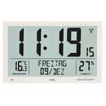 Hama DCF Wandklok Lanzarote Tikt Niet + Thermometer en Hygrometer 35 cm Zwart/Wit