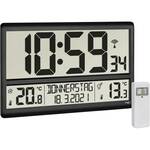 TFA Dostmann 60.4520.01 Wandklok Zendergestuurd 360 mm x 28 mm x 235 mm Zwart Groot display