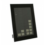 TFA Dostmann 60.4520.01 Wandklok Zendergestuurd 360 mm x 28 mm x 235 mm Zwart Groot display
