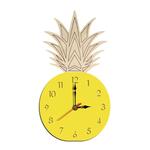 Fruit Persoonlijkheid Mute Wall Clock Acryl Kinderen Decoratie Klok (B Geel)