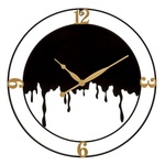 Nedis CLWA013PC30BK Ronde Wandklok Diameter 30 Cm Zwart & Roze-goud