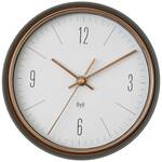 Unilux Baltic wandklok, diameter 30,5 cm, houten frame, grijs