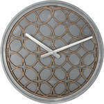NeXtime ne-3212br wandklok dia. 39.5 cm, polyresin/hout, grijs