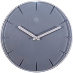 NeXtime ne-3212br wandklok dia. 39.5 cm, polyresin/hout, grijs