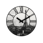 NeXtime NE-3004 Wandklok Dia. 39 Cm, Plastic, 3D, Grijs, 'La Ville'