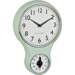 TFA Dostmann 60.3073.20 Wandklok Kwarts, Mechanisch 196 mm x 58 mm x 300 mm Mint, Groen