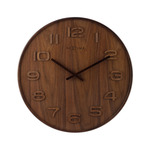 NeXtime ne-3096br wandklok dia. 35 cm, hout, bruin, &apos;wood wood medium&apos;