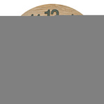 Wandklok Grafic S naturel/zwart hout/metaal 55x55x7cm