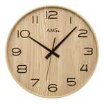 NeXtime NE-3110 Wandklok 44,5x36x3,7cm Hout, Roze, 'Mrs. Spectacles'