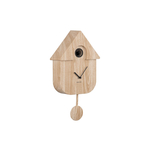 AMS F5522 Wandklok zendergestuurd hout 40 cm