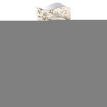 AMS W9624 Wandklok Design hout en glas 39 cm hoog