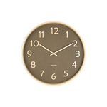 Balance Houten Zendergestuurde Wandklok 32cm Analoog Bruin/wit