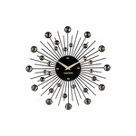 Karlsson Wand Klok Sunburst Medium 30cm - Zwart