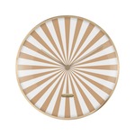Wall Clock Candy Swirl Dome Turquoise en Wit