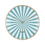 Wall Clock Candy Swirl Dome Zwart Wit
