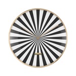 Wall Clock Candy Swirl Dome Licht Bruin en Wit