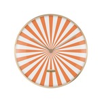 Wall Clock Candy Swirl Dome Oranje en Wit