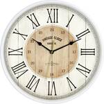 EUROTIME 22222 Wandklok Kwarts 25 cm Zilver