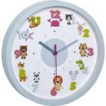 TFA Dostmann Little Animals Wandklok Kwarts 30.9 cm x 4.4 cm Lichtblauw