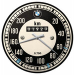 Wandklok BMW Toerenteller