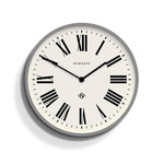 Newgate Italian Number Three Wandklok- Grijs