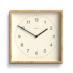 Newgate Fiji Wandklok in Bamboe - Numbers