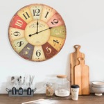 VidaXL Wandklok vintage stijl 30 cm meerkleurig