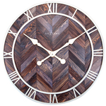Wandklok vintage-stijl met quartz-mechanisme XXL 60 cm metaal