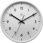 NeXtime nx-7321wi wandklok nxt diameter 20cm kunststof wit, witte wijzerplaat