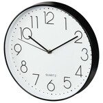 VidaXL Wandklok met quartz uurwerk radiogestuurd 31 cm wit