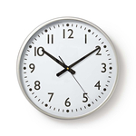Hama DCF-Wandklok Moorea + Datum en Temperatuurweergave 30 cm Zilver/Wit