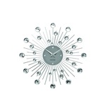 MAULstep wandklok, quartz, diameter 30 x 5 cm, kunststof kader, zilver