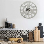 VidaXL Wandklok 30 cm acryl zilverkleurig