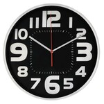 Nedis Wandklok | Diameter: 300 mm | Kunststof | Wit / Zilver | 1 stuks - CLWA110WT CLWA110WT