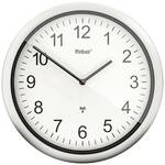 Mebus 19776 Wandklok Zendergestuurd 25 cm x 4 cm Zilver Slepend uurwerk (geluidsloos)