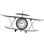 Wandklok Grafic S naturel/zwart hout/metaal 55x55x7cm