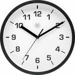 Wandklok NeXtime dia. 43 cm, glas, zwart, 'Dreamtime'