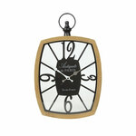 Wandklok Railway zwart/creme