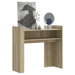 Clayre & Eef Sidetable 123x41x83 cm Bruin Blauw Hout Wandtafel Bruin Wandtafel