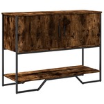 Clayre & Eef Sidetable 120x40x77 cm Goudkleurig Bruin Hout Rechthoek Wandtafel Goudkleurig Wandtafel