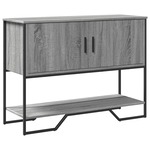 Clayre & Eef Sidetable 88x43x79 Cm Bruin Ijzer Hout Rechthoek Wandtafel Haltafel Console Tafel Bruin Wandtafel Haltafel