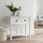 Clayre & Eef Sidetable 170x52x82 Cm Wit Hout Wandtafel Haltafel Console Tafel Wit Wandtafel Haltafel