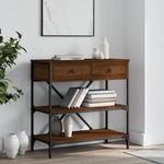 Clayre & Eef Sidetable 100x40x84 Cm Wit Hout Wandtafel Haltafel Console Tafel Wit Wandtafel Haltafel