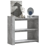 Clayre & Eef Sidetable 121x45x81 cm Zwart Bruin Ijzer Hout Rechthoek Wandtafel Zwart Wandtafel