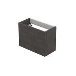 Mondiaz Erin 80cm badmeubel Dark Brown met 1 lade en beige wastafel midden 1 kraangat