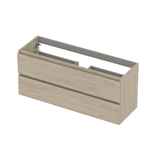 Best Design Quick 100cm greeploos badkamermeubel licht eiken