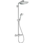 Hansgrohe Croma Select S 280 1 straal showerpipe met thermostaat ecosmart chroom