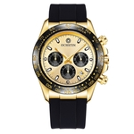 SKMEI 9128 Fashion multifunctionele 3D grote Dial sport horloge 30m waterdicht Quartz Watch(Black)